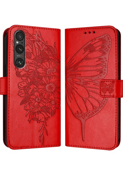 Sony Xperia 1 V Için Kabartmalı Pu Kılıf (Yurt Dışından)