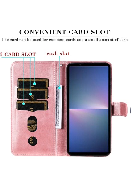 Sony Xperia 10 V Için Buzağı Dokusu Fermuarlı Pu Kılıf (Yurt Dışından) modelleri