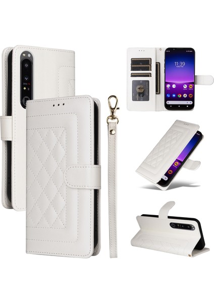 Sony Xperia 1 Iv Için Deri Flip Telefon Kılıfı (Yurt Dışından)