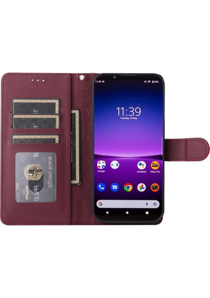 PLZ Shop Sony Xperia 1 Iv Için Deri Flip Telefon Kılıfı (Yurt Dışından)