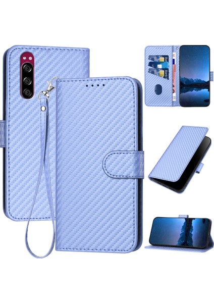 Sony Xperia 2 / Xperia 5 Xz5 Için Karbon Fiber Deri Kılıf (Yurt Dışından)