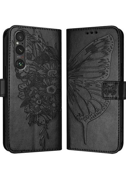 Sony Xperia 1 V Için Kabartmalı Pu Kılıf (Yurt Dışından)