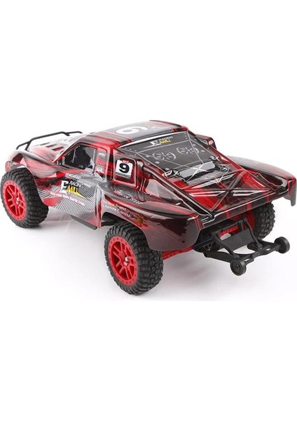 8021 1/8 Ölçek, 4WD Off Road Short Course (9 Emu) Kırmızı Kaportalı, Fırçalı Motorlu, 7.4V 3300MAH Li-Po Pilli, Rc Model A