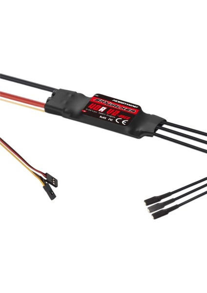 80060022 Skywalker Serisi, 40 Amper, 2-3s Lipo, Uçak Motoru Için Elektronik Hız Kontrolü