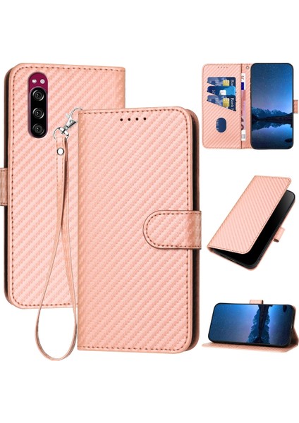 Sony Xperia 2 / Xperia 5 Xz5 Için Karbon Fiber Deri Kılıf (Yurt Dışından)