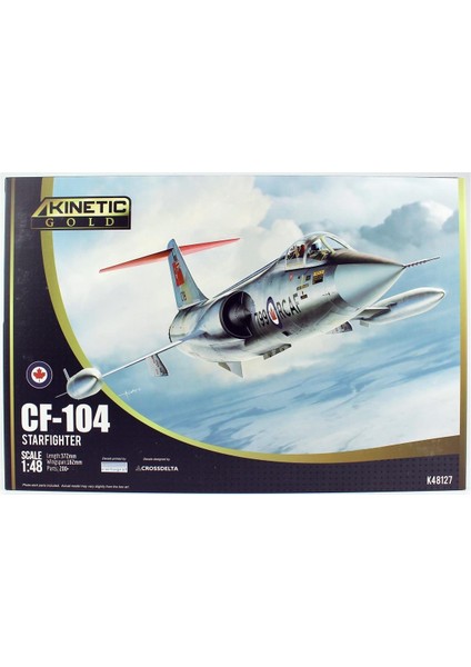 K48127 1/48 CF-104 Starfighter Savaş Uçağı, Plastik Model Kiti