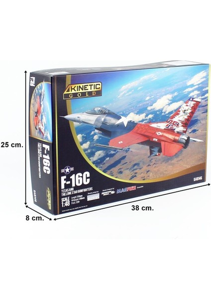 K48146 1/48 F-16C Texas Ang (Ipms 2023) Savaş Uçağı, Plastik Model Kiti