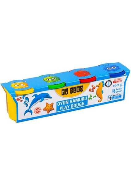 Oyun Hamuru Mydido Mini Dough 4'lü 160 gr