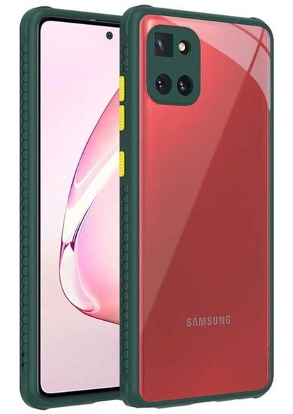 Samsung Galaxy A81 (Note 10 Lite) Uyumlu Kılıf Kaff Kapak, Koyu Yeşil