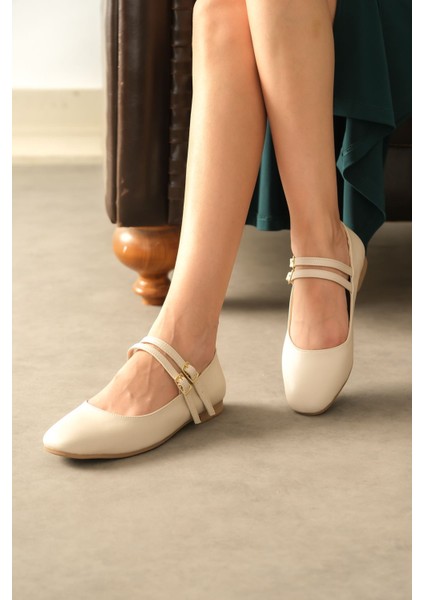 Kadın Rola Babet Ayakkabı - Ten Deri fiyatları