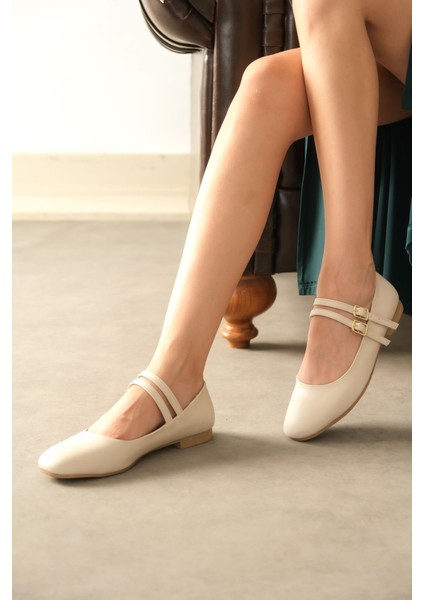 Kadın Rola Babet Ayakkabı - Ten Deri modelleri