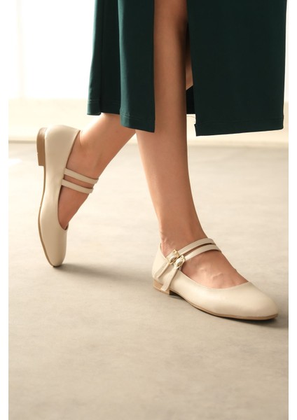 Kadın Rola Babet Ayakkabı - Ten Deri indirimleri