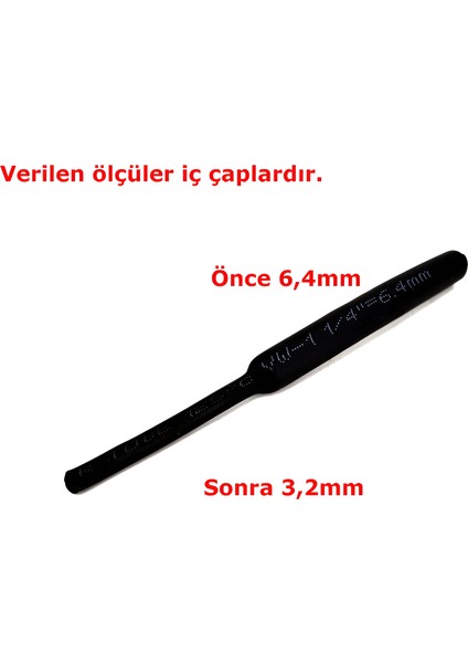 1 Metre 4,8 mm Siyah Isı Ile Daralan Makaron Kablo İzolasyon