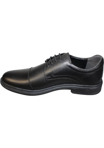 Erkek Siyah Deri 5 Nokta Anatomic Klasik Baba Ayakkabısı modelleri