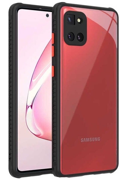 Samsung Galaxy A81 (Note 10 Lite) Uyumlu Kılıf Kaff Kapak, Siyah