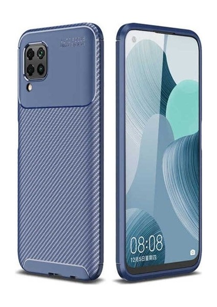 Huawei P40 Lite Uyumlu Kılıf Negro Silikon Kapak, Lacivert