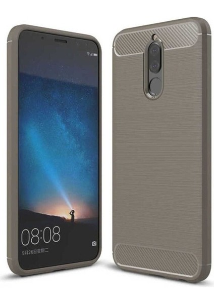 Huawei Mate 10 Lite Uyumlu Kılıf Room Silikon Kapak, Gri