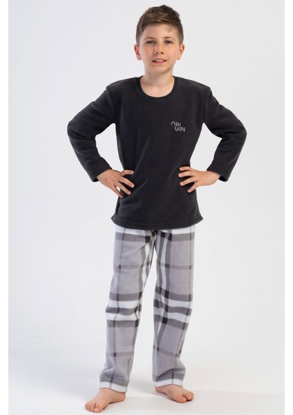 Erkek Çocuk Polar Uzun Kol Pijama Takım(9-10/15-16) , 403057