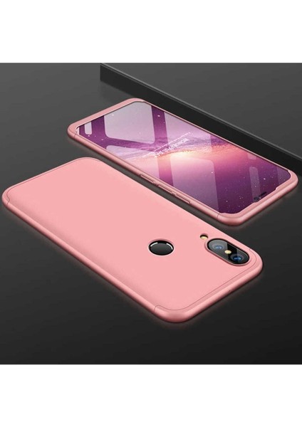 Huawei P20 Lite Uyumlu Kılıf Ays Kapak, Rose Gold