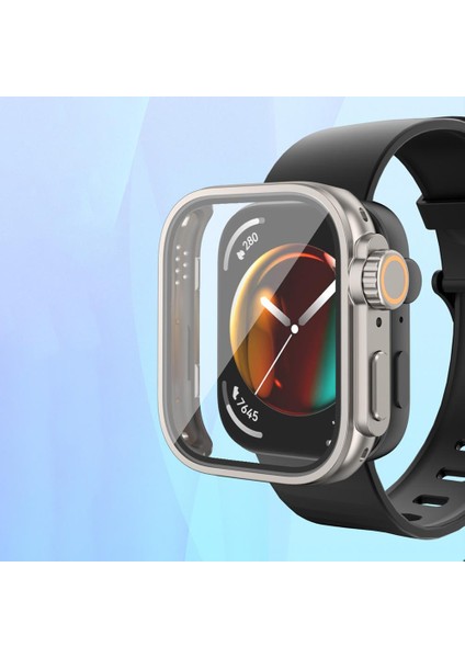 Huawei Watch Fit 3 Uyumlu Apple Watch Ultra Kasa Dönüştürücü & Ekran Koruyucu Tam Koruma