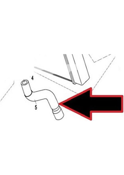 Sr 250 Radyatör Alt Boru Orijinal