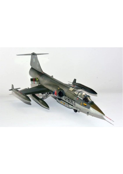 K48090 1/48 F-104G Rnlaf Starfighter (Historical Fighters Volkel) Savaş Uçağı, Plastik Model Kiti