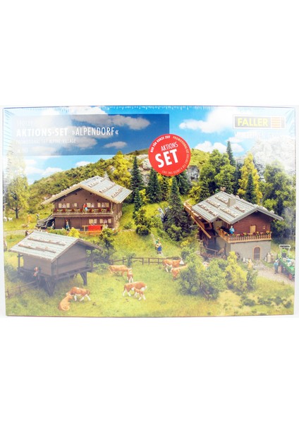 190139 1/87 Ölçek, Alp Dağları Köy Evleri Seti Plastik Model Kiti