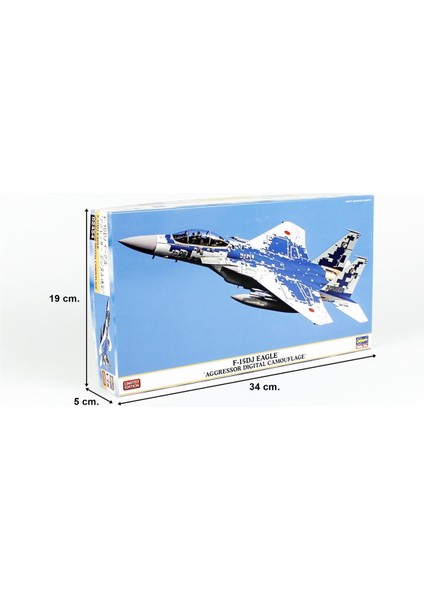 2454 1/72 Ölçek, F-15DJ Eagle (Aggressor Digital Camouflage), (Limited Edition), Savaş Uçağı Plastik Model Kiti