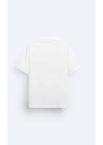 Classıc Aesthetic Yazı Baskılı Beyaz Erkek T-Shirt