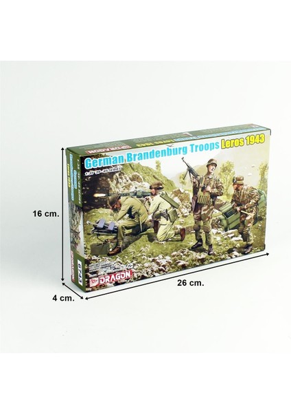 6743 1/35 Ölçek Alman Branderburg Birlikleri (Leros 1943) Asker Figürleri Plastik Model Kiti fırsatları