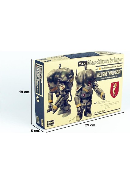 64128 1/35 Ölçek, Pka Ausf. M Melusine (Wald Geist) (2 Adet), Bilim Kurgu Plastik Model Kiti