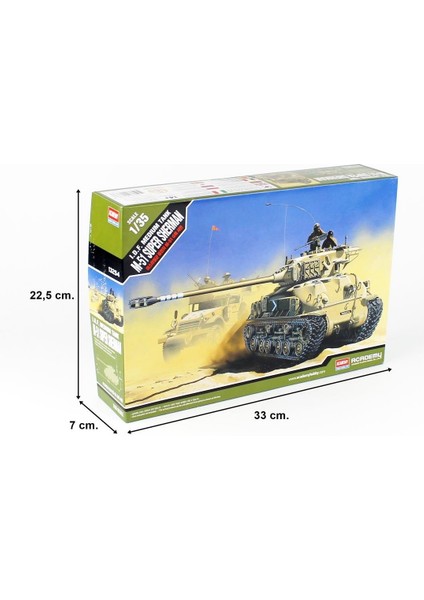 13254 1/35 Ölçek, I.d.f. M-51 Super Sherman Tankı, Plastik Model Kiti indirimleri