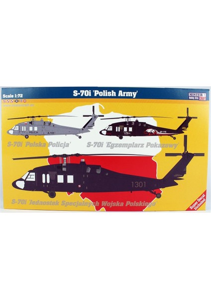 F023 1/72 S-70I (Polonya Ordusu) Askeri Helikopter Plastik Model Kiti