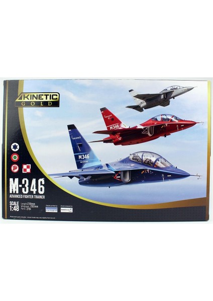 K48063 1/48 Alenia M-346 Eğitim Savaş Uçağı, Plastik Model Kiti