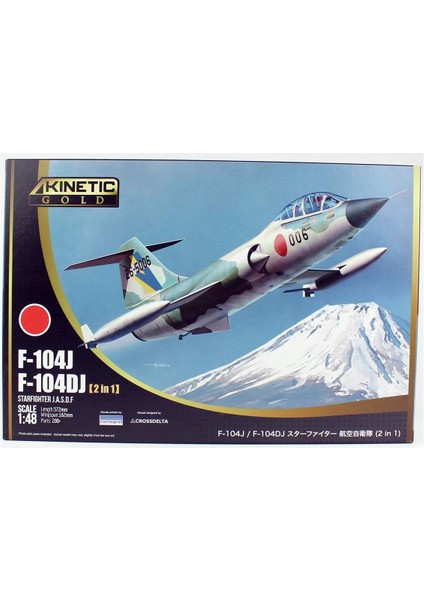 K48092 1/48 F-104J, F104DJ Starfighter J.a.s.d.f. (2 In 1) Savaş Uçağı, Plastik Model Kiti