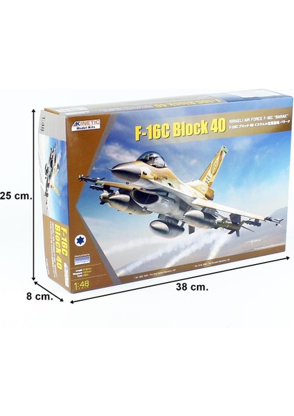 K48129 1/48 F-16C Block 40 (Israeli Air Force - Barak) Savaş Uçağı, Plastik Model Kiti indirimleri