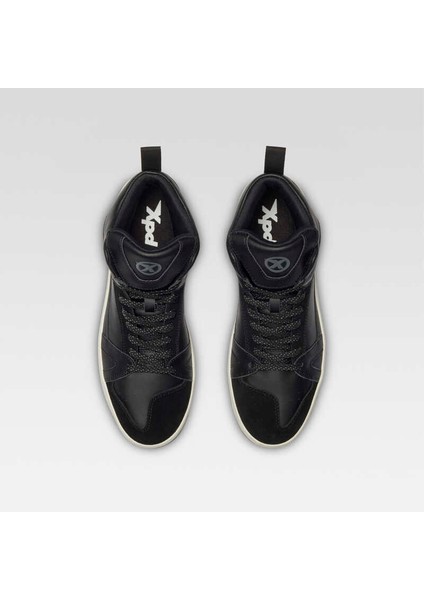 Moto-1 Deri Sneakers Siyah