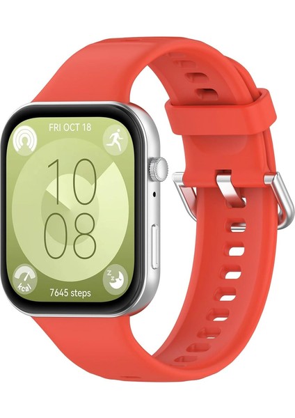 Huawei Watch Fit 3 Kordon, Silicone Sport Band - Turuncu fiyatları