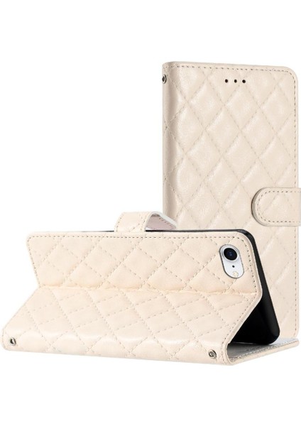 IPhone 7/8 Için Flip Case Tpu Darbeye Manyetik Folio Kickstand Pu Cüzdan (Yurt Dışından)