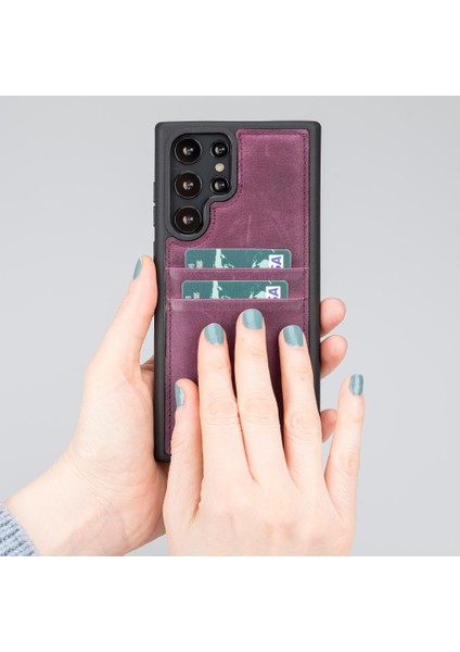 Samsung Galaxy S22 Ultra Uyumlu Deri Arka Kapak Fxcp Cz7