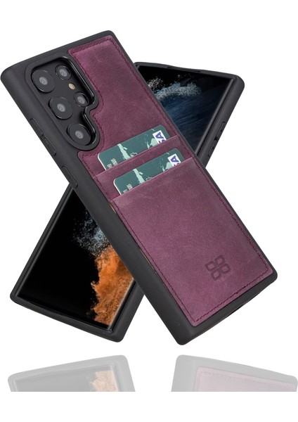 Samsung Galaxy S22 Ultra Uyumlu Deri Arka Kapak Fxcp Cz7