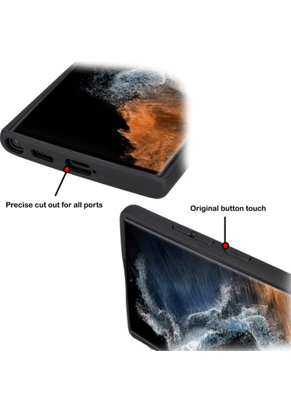 Samsung Galaxy S22 Ultra Uyumlu Deri Arka Kapak Fxcp Cz7