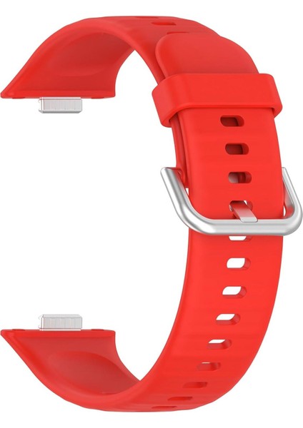 Huawei Watch Fit 3 Kordon, Silicone Sport Band - Kırmızı