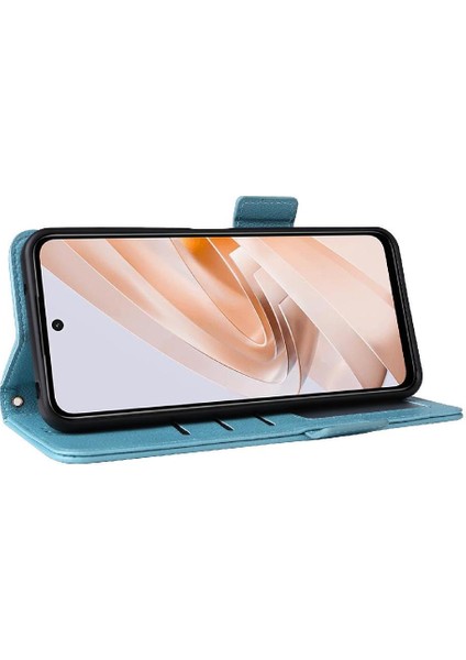Xıaomı Poco M6 4g Manyetik Yan Toka Cüzdan Pu Deri Için Flip Case (Yurt Dışından)