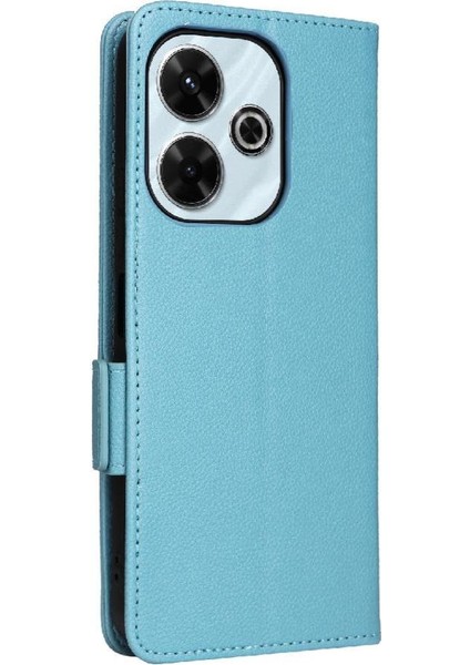 Xıaomı Poco M6 4g Manyetik Yan Toka Cüzdan Pu Deri Için Flip Case (Yurt Dışından)