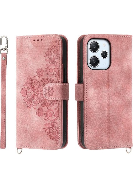 Xiaomi Redmi Için Flip Case 12 4g Bileklik Kabartmalı Darbeye Çoklu (Yurt Dışından)