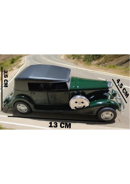Nostaljik Metal Çek Bırak Araba Yeşil Kapılar Açılır ( 1/36 Ölçek ) modelleri