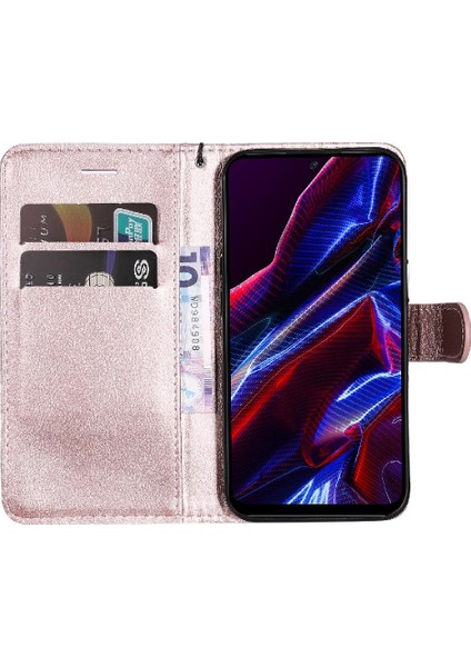 SZY Market Xiaomi Poco X5 5g Için Flip Case Yüksek Kalite Deri Klasik Düz Renk (Yurt Dışından)