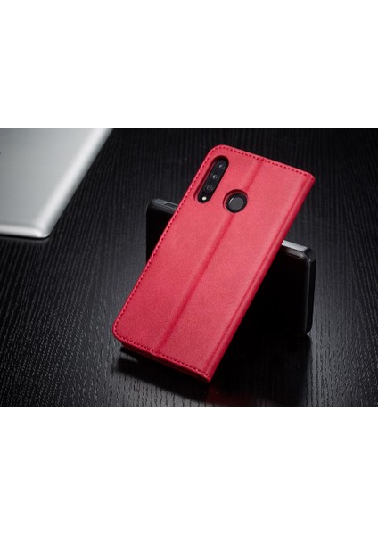 Tutucu ile Huawei P30 Lite Için Kılıf Buzağı Doku Yatay Çevir Deri (Yurt Dışından) modelleri