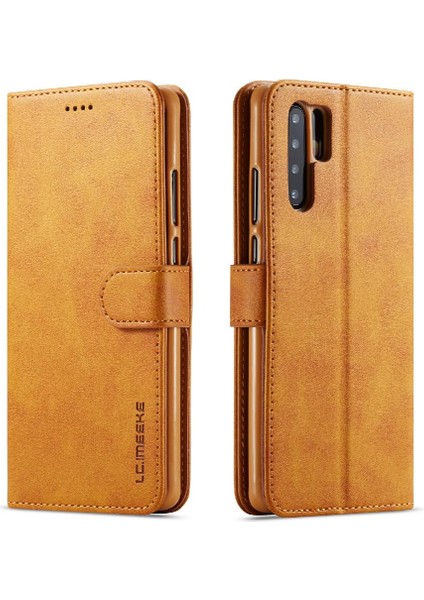 Huawei P30 Pro Buzağı Doku Yatay Kapak Kılıf Için Kılıf ile (Yurt Dışından)